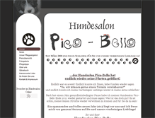 Tablet Screenshot of hundesalon-pico-bello.com